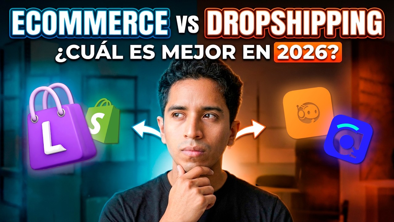 Ecommerce vs Dropshipping ¿Cuál es mejor este 2026? - YouTube