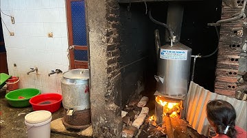 Nồi Hơi Sục Nấu Đậu Phụ đun bằng củi hiện đại siêu nhanh siêu tiết kiệm