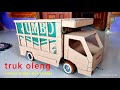 cara mudah membuat truk oleng dari kardus kerangkanya sangat simpel dan keren