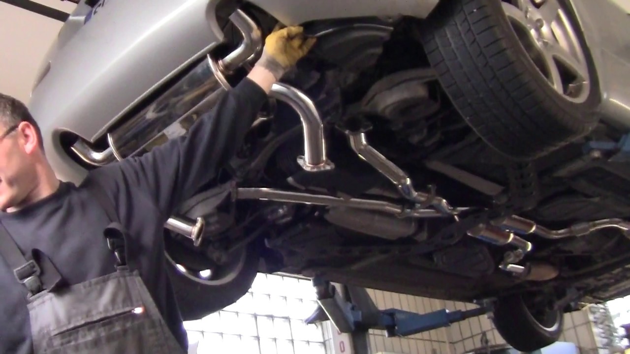 350z invidia Q300 exhaust ( after) (Montaz nowego Sportowego ukladu