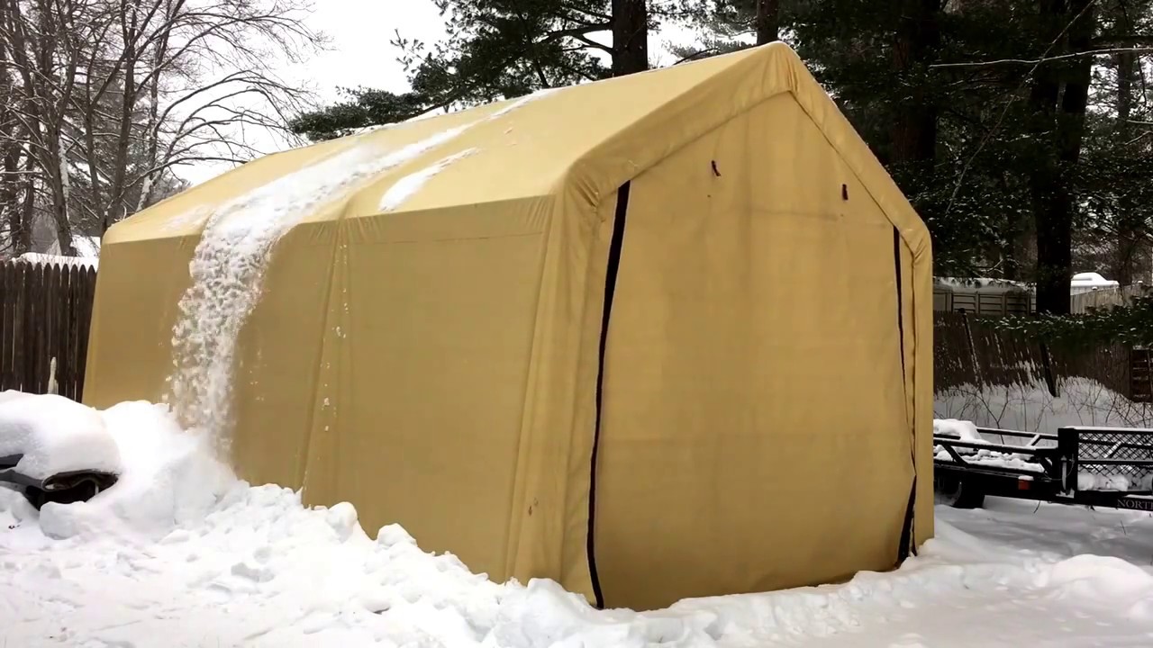 How To Remove Snow Off Of Your Habor Freight Garage YouTube
