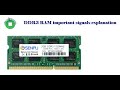 laptop motherboard architecture and bus functions explanation and RAM important  timing signals