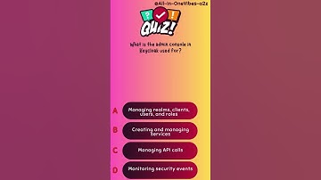 What is the admin console in Keycloak used for?