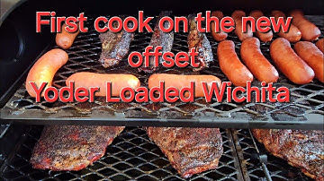 Yoder Loaded Wichita smoker first cook