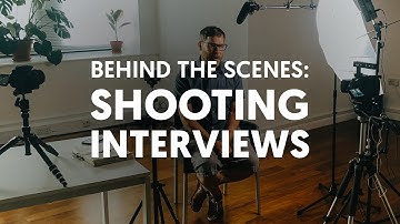 Behind the scenes of filming interviews, How I film talking heads
