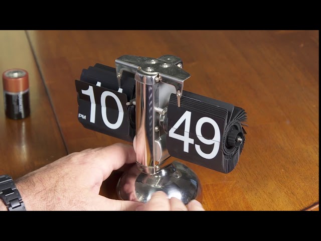 Orologio A Fogli Mobili Retrò 24 Ore In Stile Europeo Orologio Da Tavolo Design Minimalista Timer A Scatto Meccanico Base In Legno Bianco