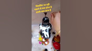 शिवलिंग पर दही चढ़ाने से क्या होता है इसके क्या लाभ हैं#shorts#viral#youtubeshorts#upay#mahadev#shiv