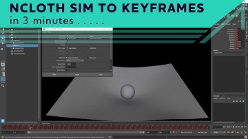 Bake nCloth simulations to keyframes in Maya