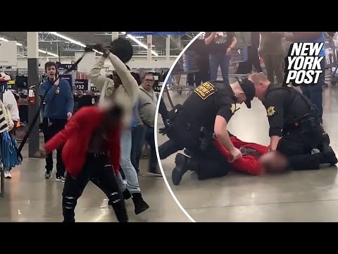 WATCH: Veteran takes down knife-wielding man in South Carolina Walmart | New York Post