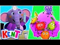 Kent The Elephant | Five Cute Fruits Jumping on the Bed | Nursery Rhymes & Kids Songs