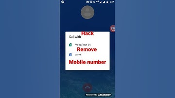 Hack Remove mobile number