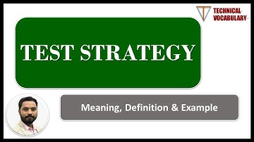 Test Strategy | Test Approach | Meaning of Test Strategy | Definition of Test Strategy | TV