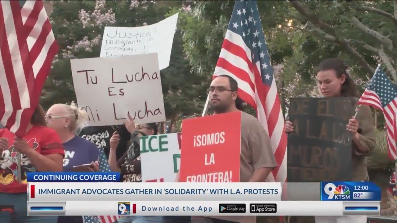 Local advocates gather in solidarity with LA protests