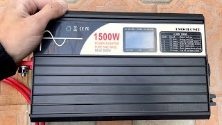 МОЩНЫЙ преобразователь 12-220 1500W с чистым синусом.