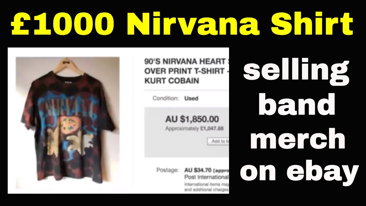 Selling band T-shirts on ebay - for vintage merch - YouTube