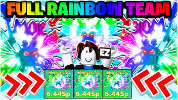 Noob Spawns With FULL RAINBOW 310M SECRET TEAM in Roblox Clicker Simulator *OMG*