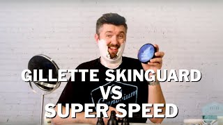 Wet Shave Showdown: NEW Gillette Skinguard Cartridge Razor vs. 1950's Gillette Super Speed