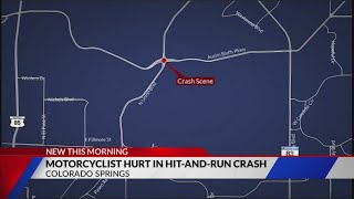 Motorcyclist injured in hit-and-run crash