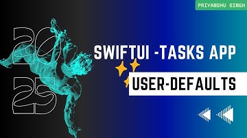 Save and persist data with UserDefaults | Todo List | SwiftUI Tutorial 2025