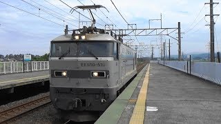 【銀釜EF510形】JR湖西線 近江中庄駅を単機回送列車が通過
