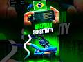 Brazilian Sensitivity LEAKED 🗿👑 One Tap Machine! - Garena Free Fire #shorts #youtubeshorts #freefire