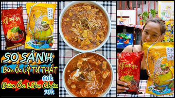 Review Ăn Thử So Sánh Bún Ốc Liễu Châu Lý Tử Thất 60k và Bún Ốc Liễu Châu 30k | Na U Xù.