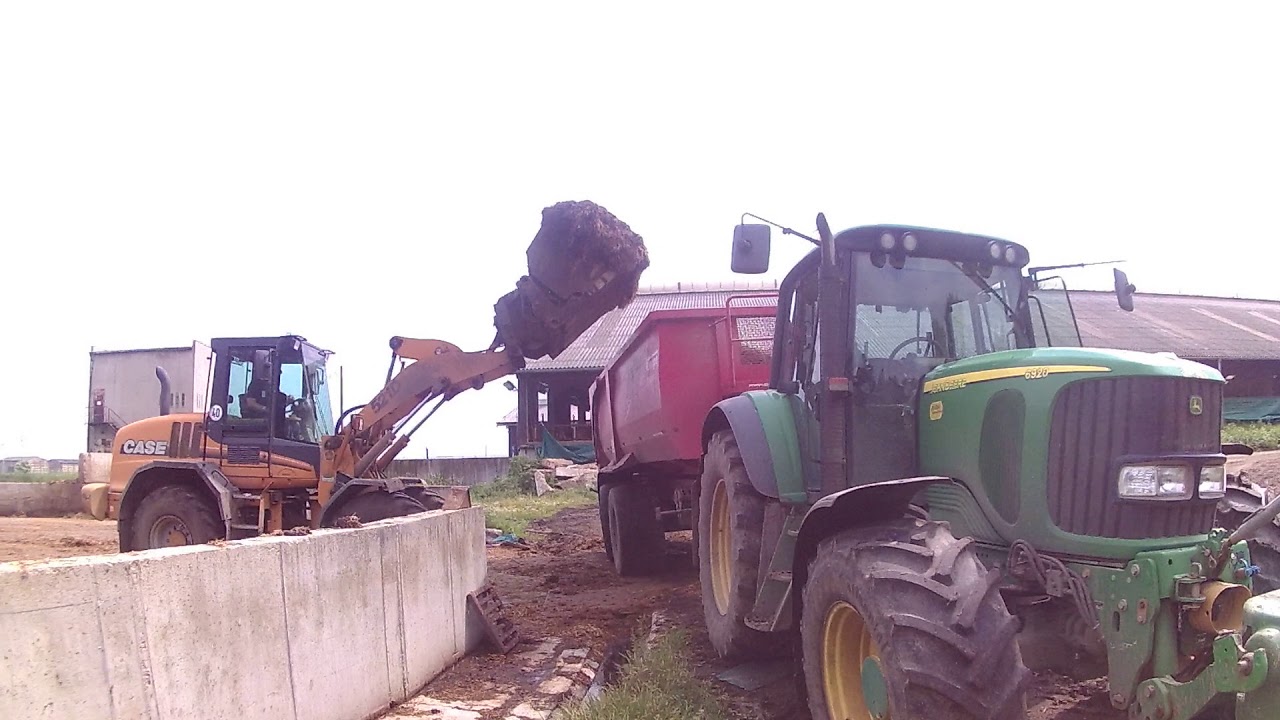 Nakládání hnoje s Case 521D