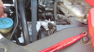 2008 Honda Odyssey PS leak - Removing 10mm bolt at front PS hose joint to remove & replace 0-ring