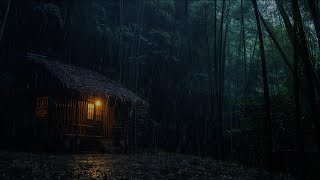 Eliminate Stress and Insomnia in 5 Minutes With Heavy Rain & Thunder on the Old House in the Forest