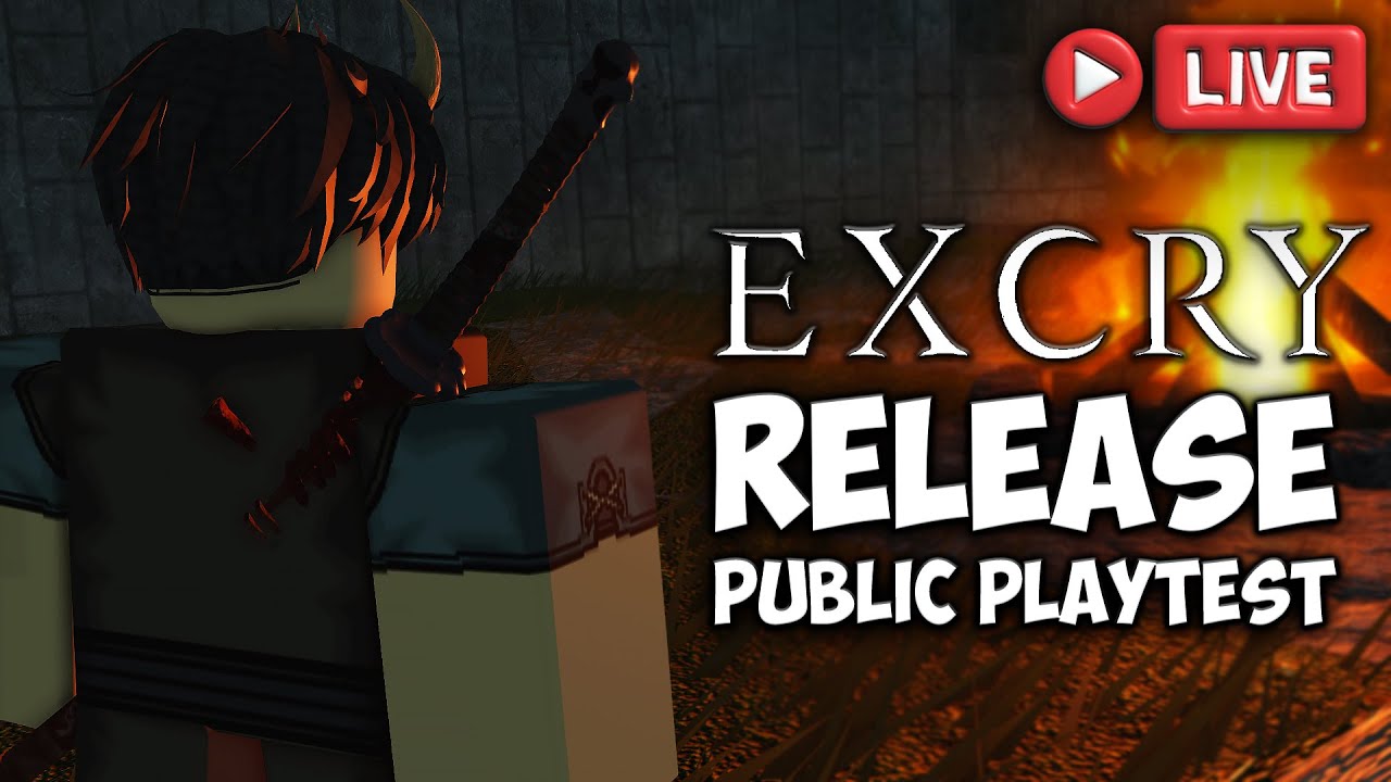 EXCRY Release Public Playtest RPG GAME | Roblox 🔴LIVE - YouTube