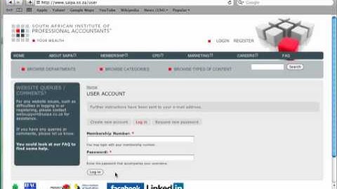 Request a New Password on the SIAPA website