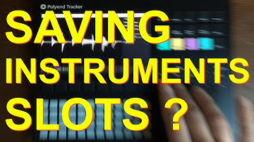 Polyend Tracker Tips - Render Selection to save instruments slots