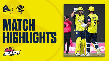 Nip and Tuck Against the Table Toppers ⚖️ | Hawks Men v Somerset  - Vitality Blast Highlights