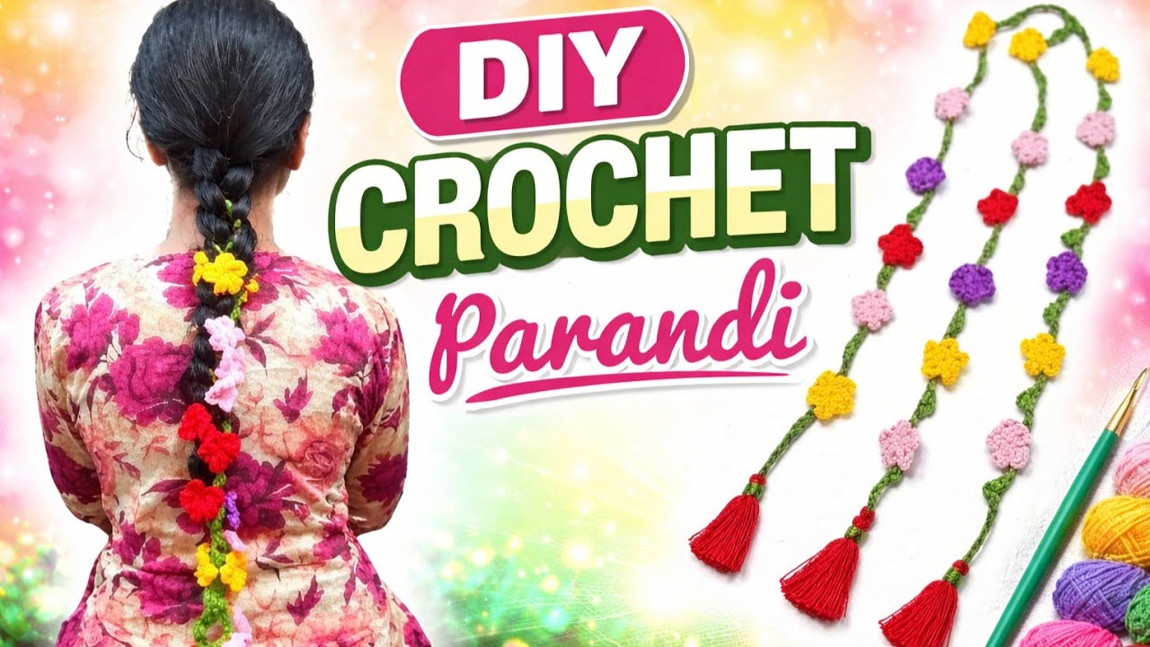 Easy Crochet Parandi (laccha dori) | Beginners Friendly