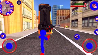 Superhero Spider Stickman Rope Hero Gangster Mafia Crime Simulator Android Gameplay By Games Zone screenshot 5