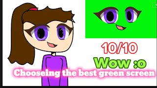 Chooseing The Best Green Screen Face