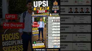 UPSI DV PST 2026 ✅ Kaun-Kaun Se Documents Lage?#shortsfeed #upsi2025 #motivation #upsiresult
