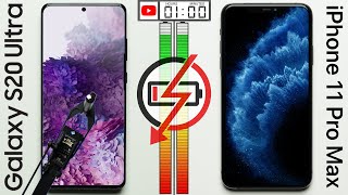 Galaxy S20 Ultra vs. iPhone 11 Pro Max Battery Test