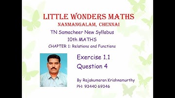 TN Samacheer 10th Maths Chapter 1 Relations and Functions Ex. 1.1; Q-4