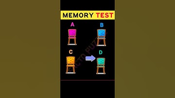 Memory Test 🧠 #13 | Riddles And Puzzle Game |  #shorts #viral