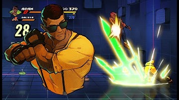 Streets of Rage 4: Adam Hunter Advanced Techniques & Optimal Combos (Vanilla SoR4)