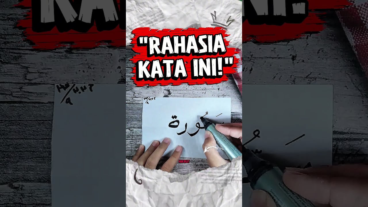 Asal-usul Kata Papan Tulis Bahasa Arab ⁉️ #Shorts