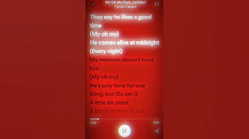 My Oh My Camilla Cabello Lyrics Spotify Fyp Camilacabello Myohmylyrics 