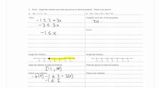 solving linear inequalities in one variable part 1   module 60   mth 061