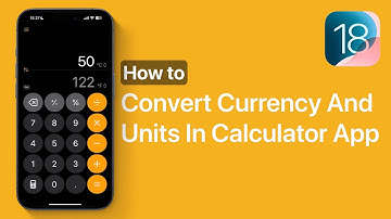 How To Convert Currency And Units In Calculator App (iOS 18)