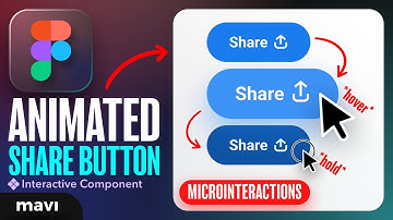 Create an ANIMATED SHARE BUTTON With MICROINTERACTIONS (Figma Tutorial)