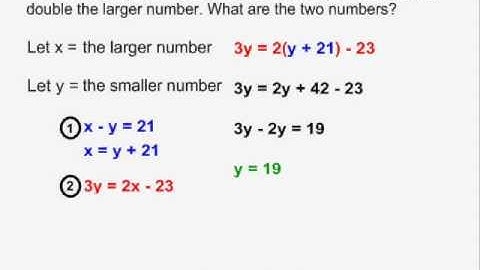Word Problems With 2 Unknowns - Example 3
