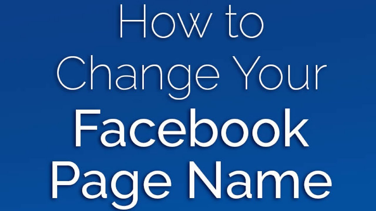 How To Change Facebook Fan Page Name [EASY TUTORIAL]