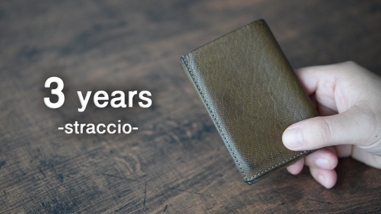 M+] Straccio aging. Third year review [leather is goat] - YouTube