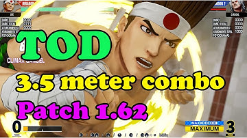 KOF XV Joe combo MAX Mode TOD 3.5 Meter